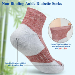 Nolunt diabetic socks men's bamboo-breathable fabric keeps feet dry all day.