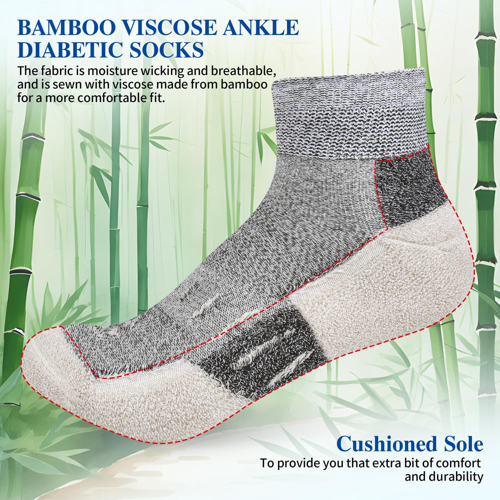 Nolunt diabetic socks non-binding design promotes comfortable circulation without leaving marks.
