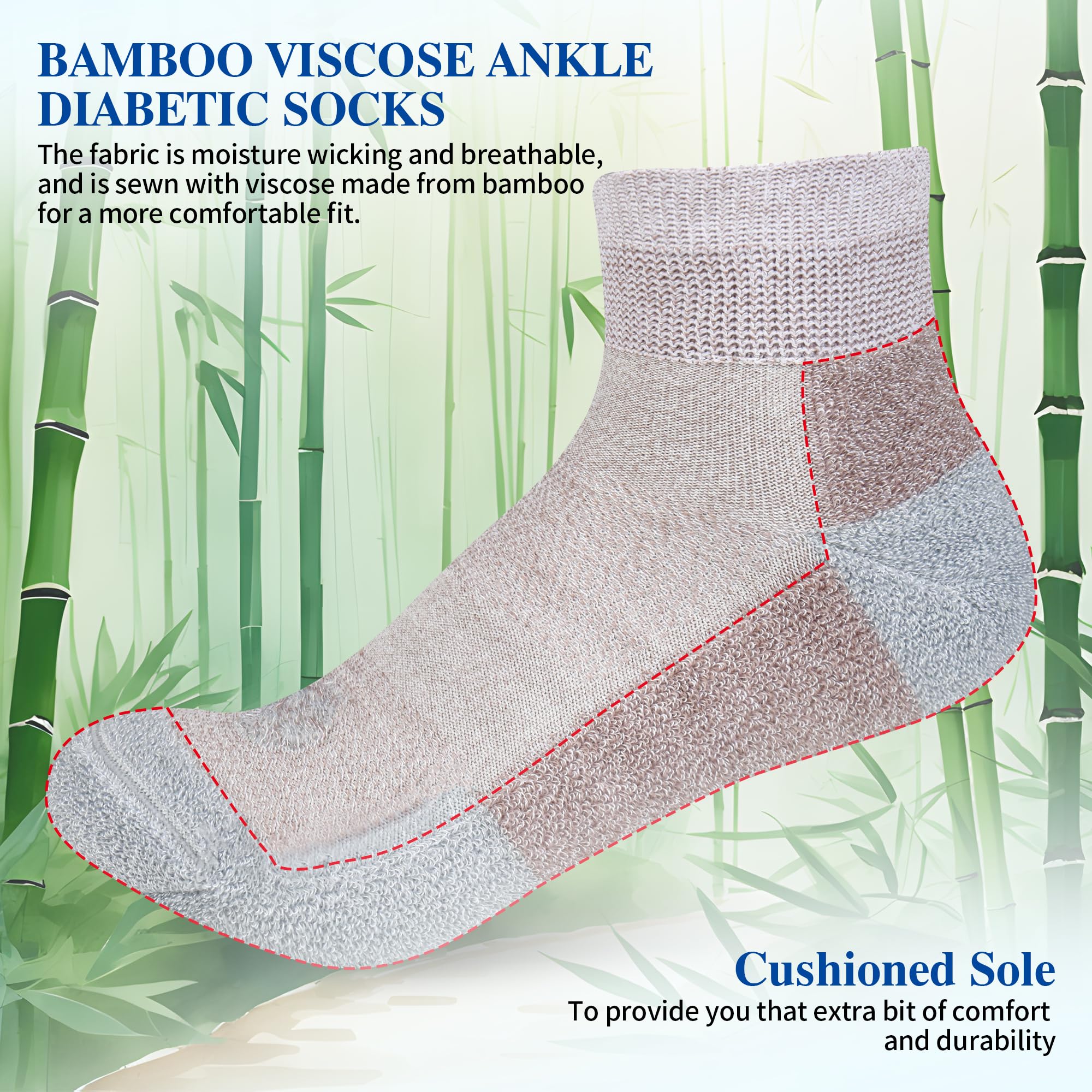 NOLUNT Nonlut diabetic socks in black for discreet daily wear