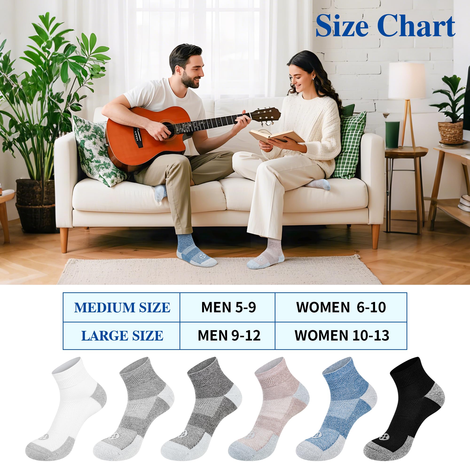 NOLUNT Nonlut diabetic socks in deep grey with seamless toe for smooth walking