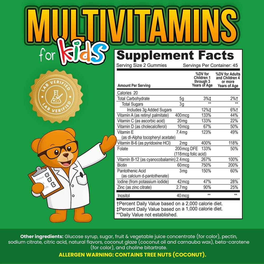 Nommy Bears cherry-flavor gummy bear provides tasty vitamins for busy families.