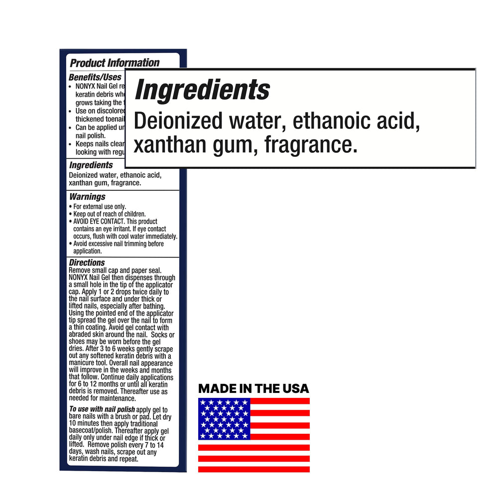 NONYX fungal nail clarifying gel safe for polish between color changes.