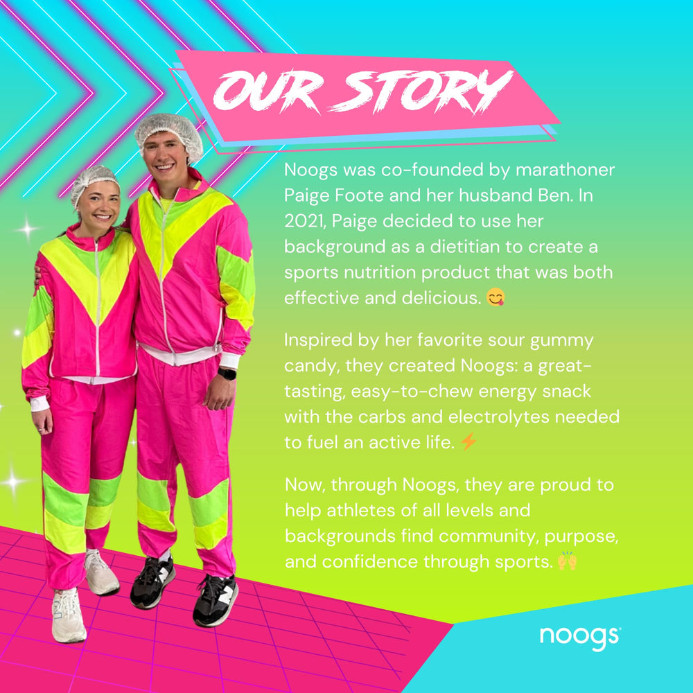 Noogs Sour Energy Chews dietitian made label reinforces trusted performance snacks
