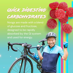 Noogs Sour Energy Chews natural colors and flavors support vegan gluten free fueling