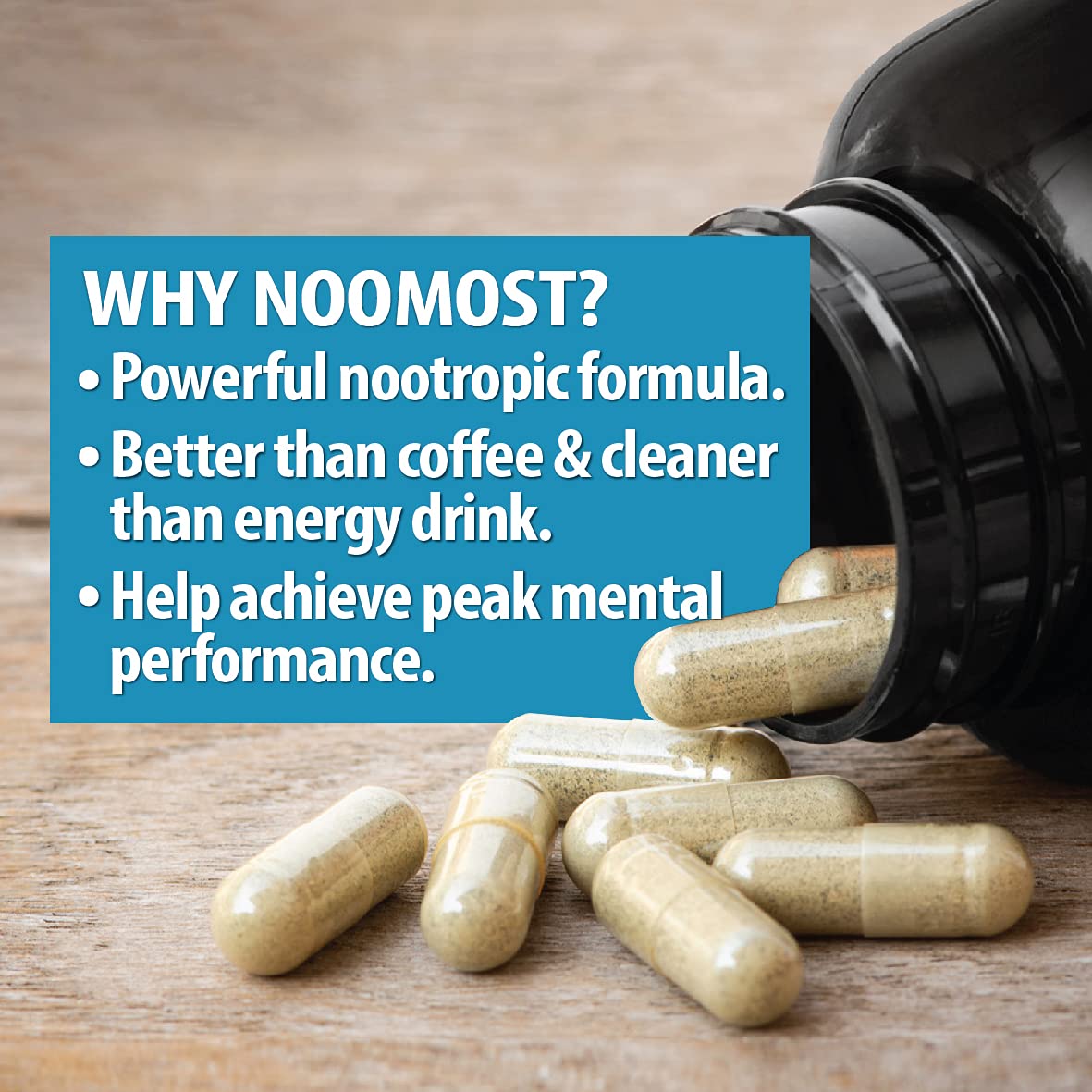 NooMost focus pills on keyboard highlighting task focus.