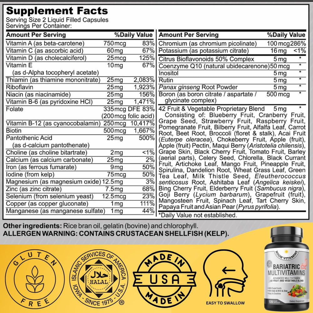 NOON VITAMINS capsules close-up showing easy-to-swallow liquid form