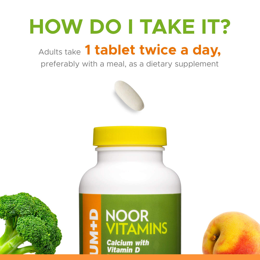 Noor Vitamins non GMO vegetarian label on bottle