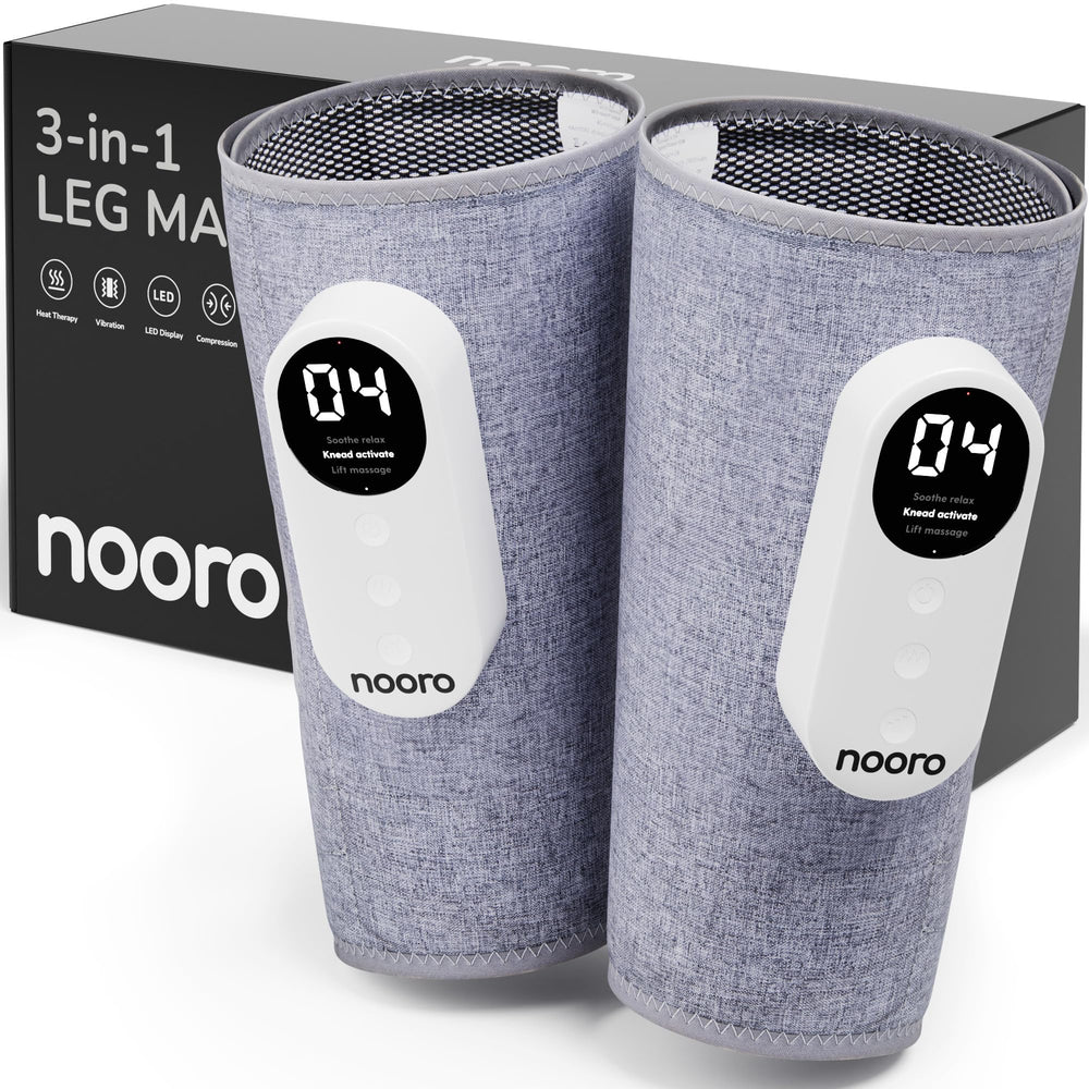 Nooro 3-in-1 Leg Massager shows compact portable design for easy at-home relief