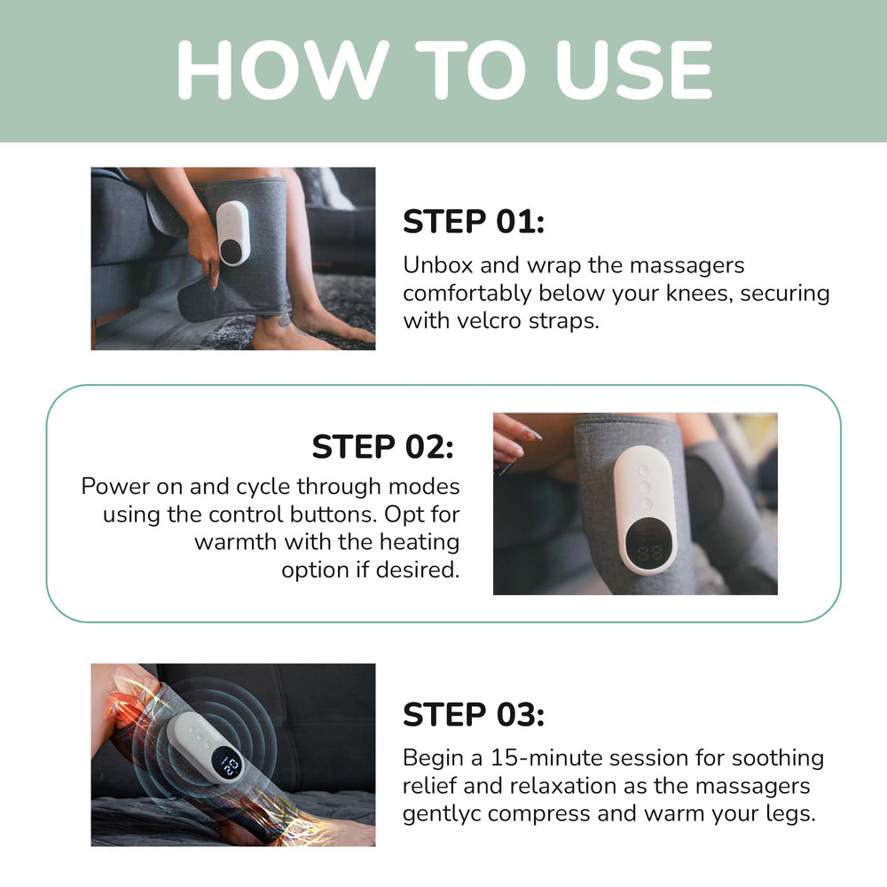 Nooro 3-in-1 Leg Massager built with durable premium materials for longevity