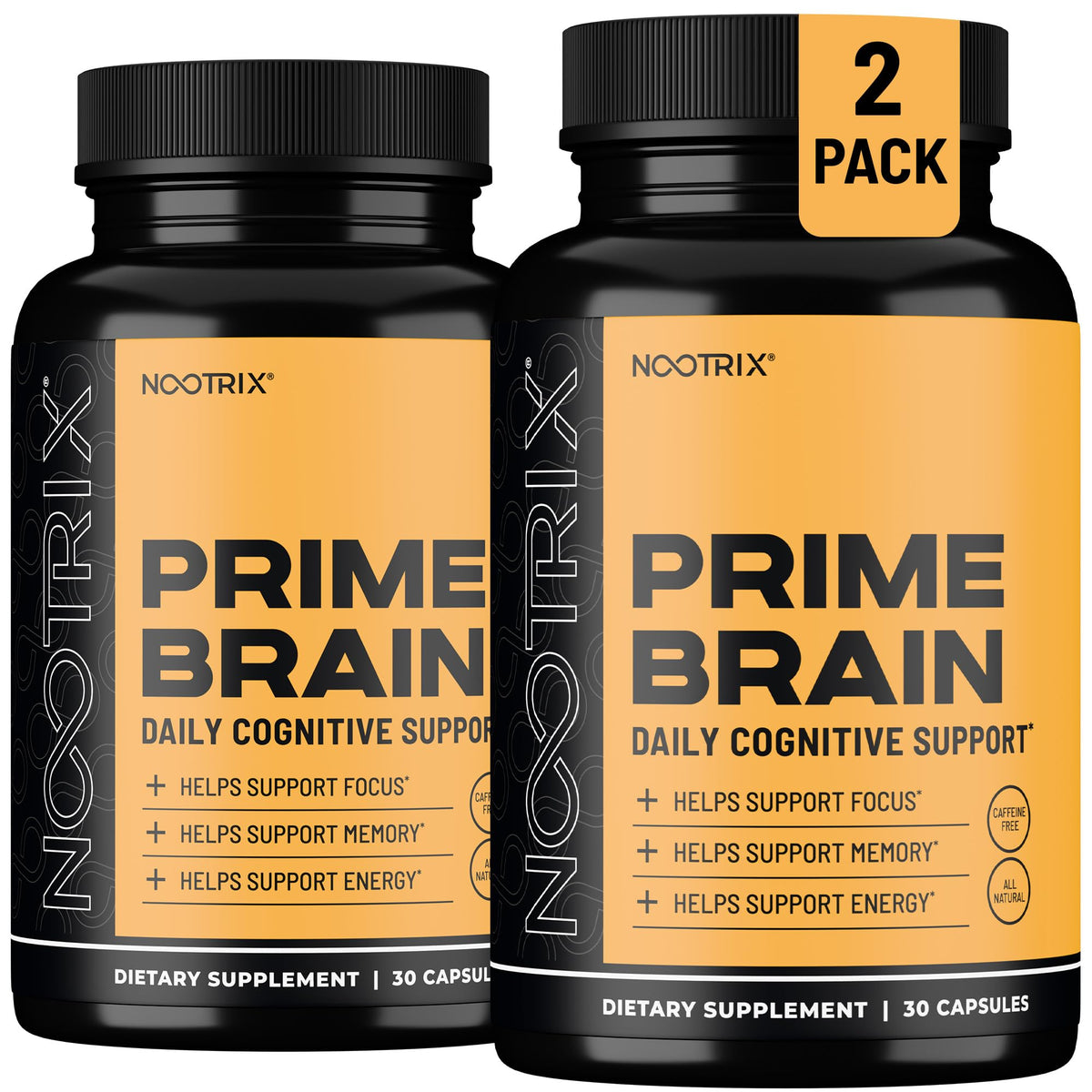 Nootrix Prime bottle front for easy daily cognitive support.
