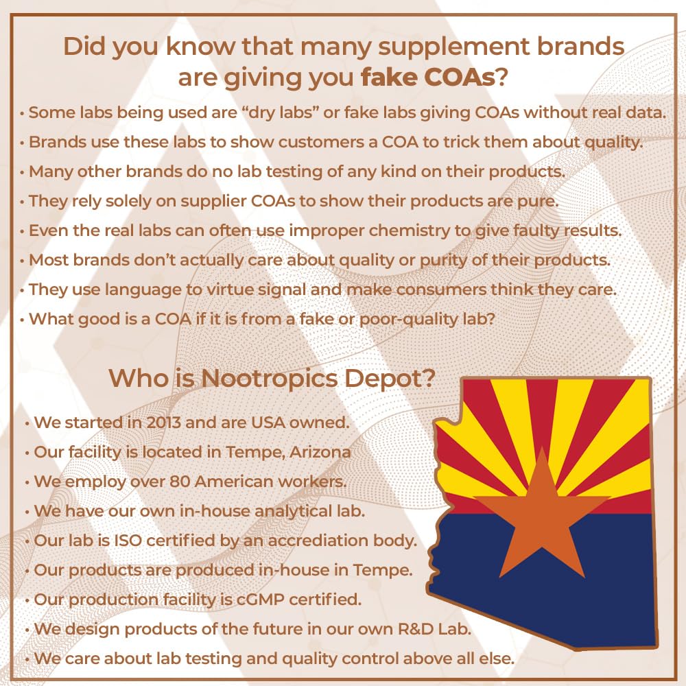 Nootropics Depot fenugreek extract label closeup emphasizes quality and potency.