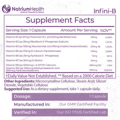 Nootropics Depot Infini-B capsules close-up highlighting bioavailability benefits.