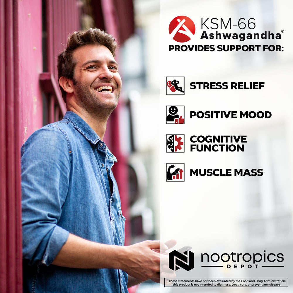 Nootropics Depot lab-tested Ashwagandha capsules confirm purity and potency.