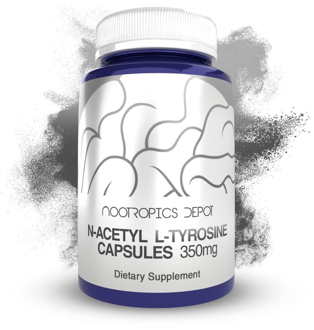 Nootropics Depot NALT capsules bottle with 350mg dose for focus support
