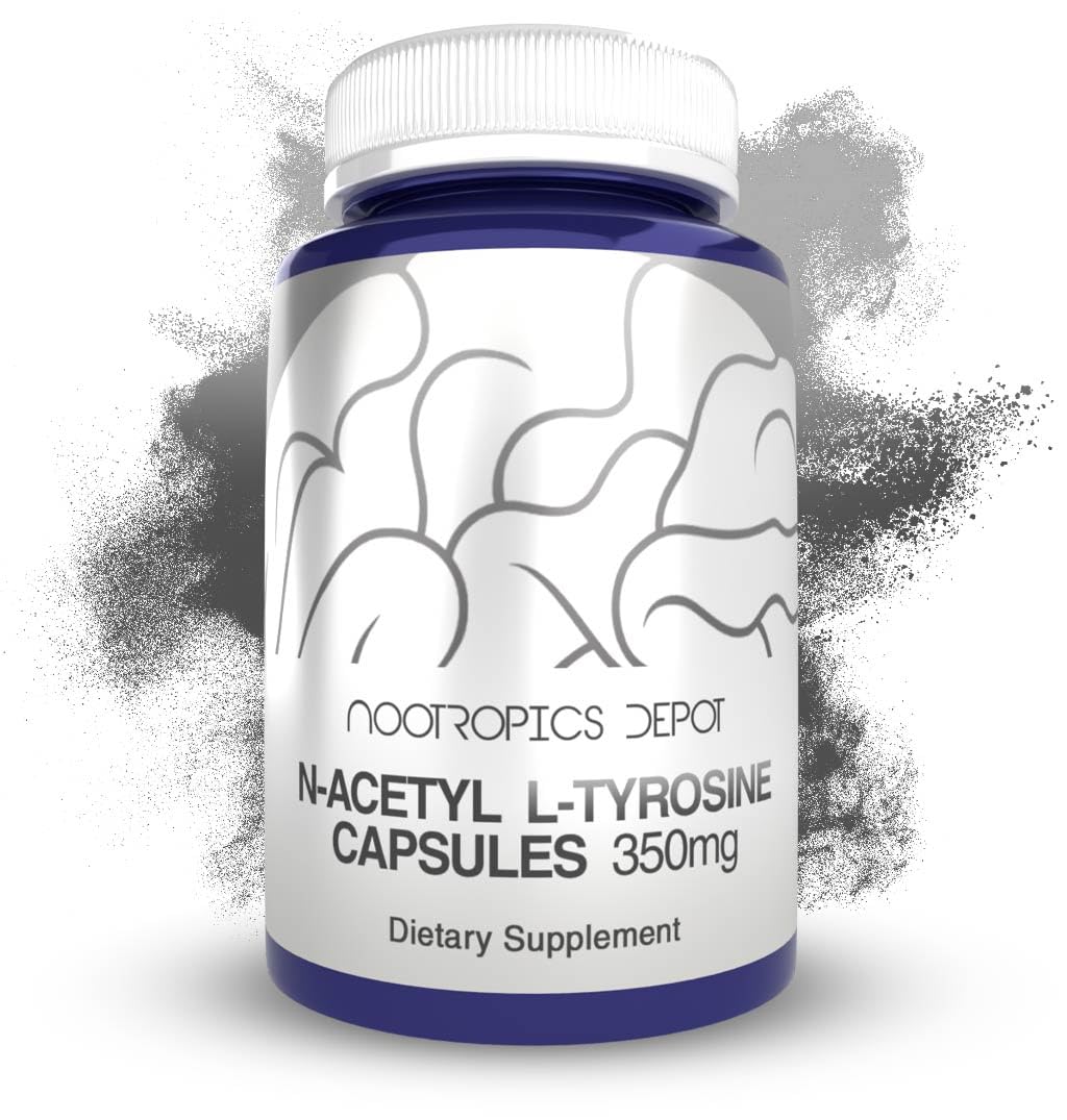 Nootropics Depot NALT capsules bottle with 350mg dose for focus support