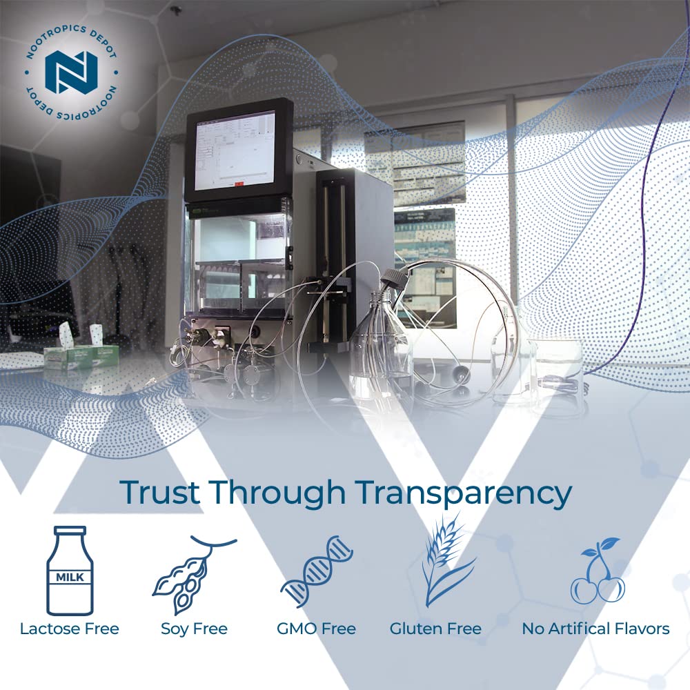 Nootropics Depot Pregnenolone quick-dissolve action paired with water for convenience.