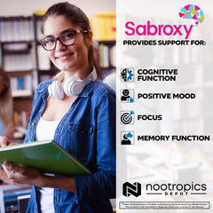 Nootropics Depot Sabroxy 10 percent Oroxylin-A label close-up