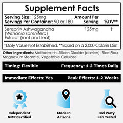 Nootropics Depot Sensoril Ashwagandha capsules closeup showing capsule details.