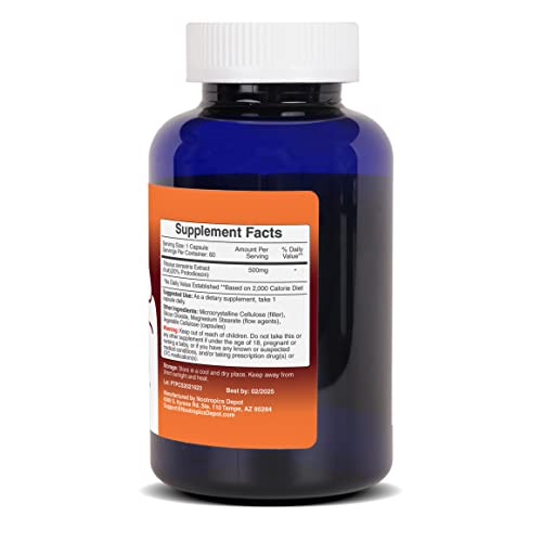 Packaging box of Nootropics Depot Tribulus 500mg product with trusted branding