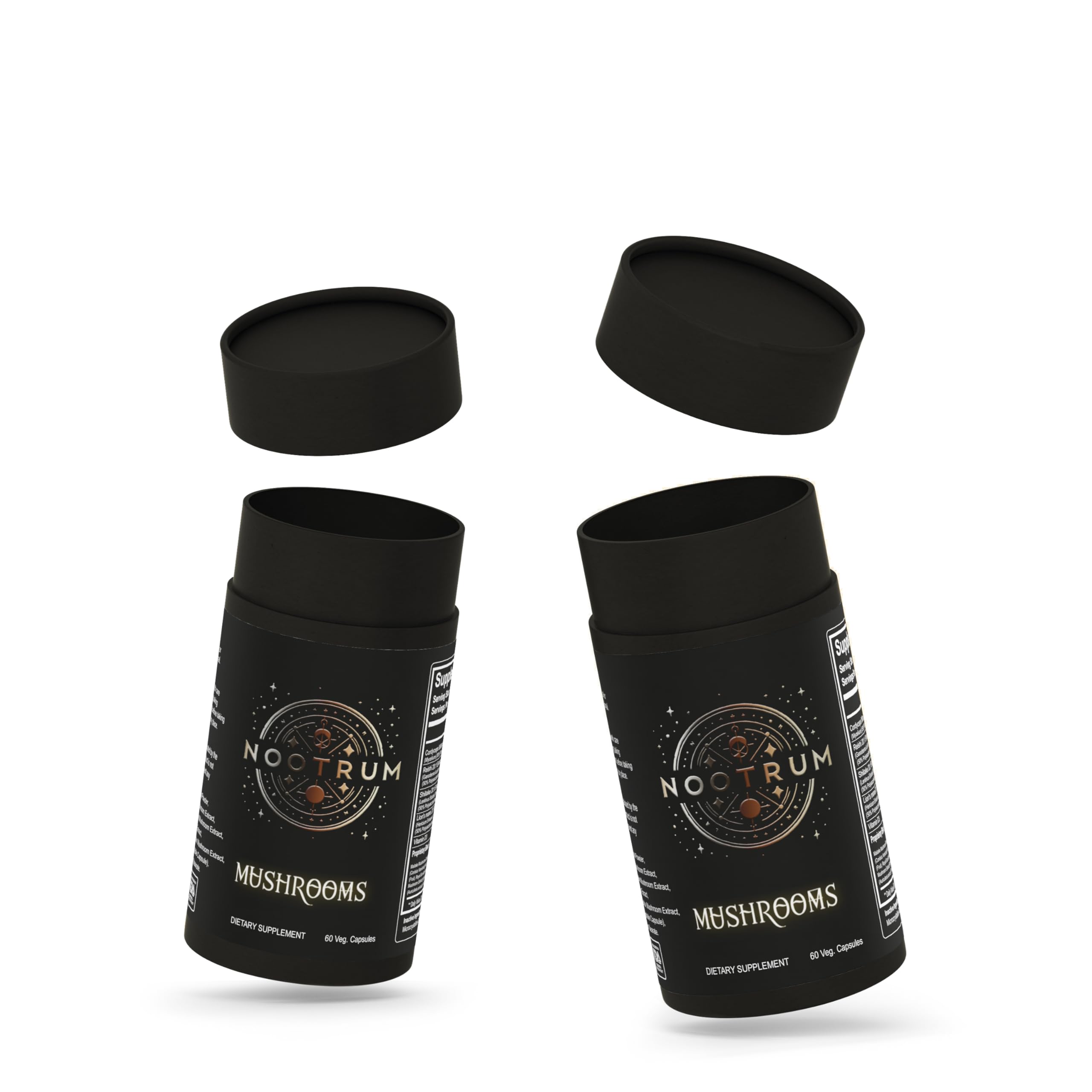 Nootrum Mushrooms capsules in hand illustrate convenient daily use