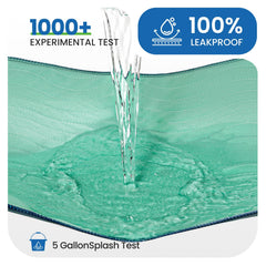 Noovirum washable underpads back layer highlights waterproof backing that protects mattresses.