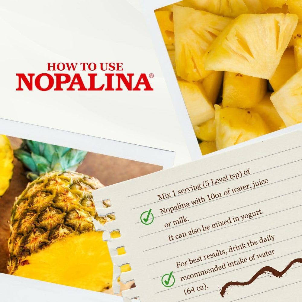 Nopalina wheat bran seen in the blend.