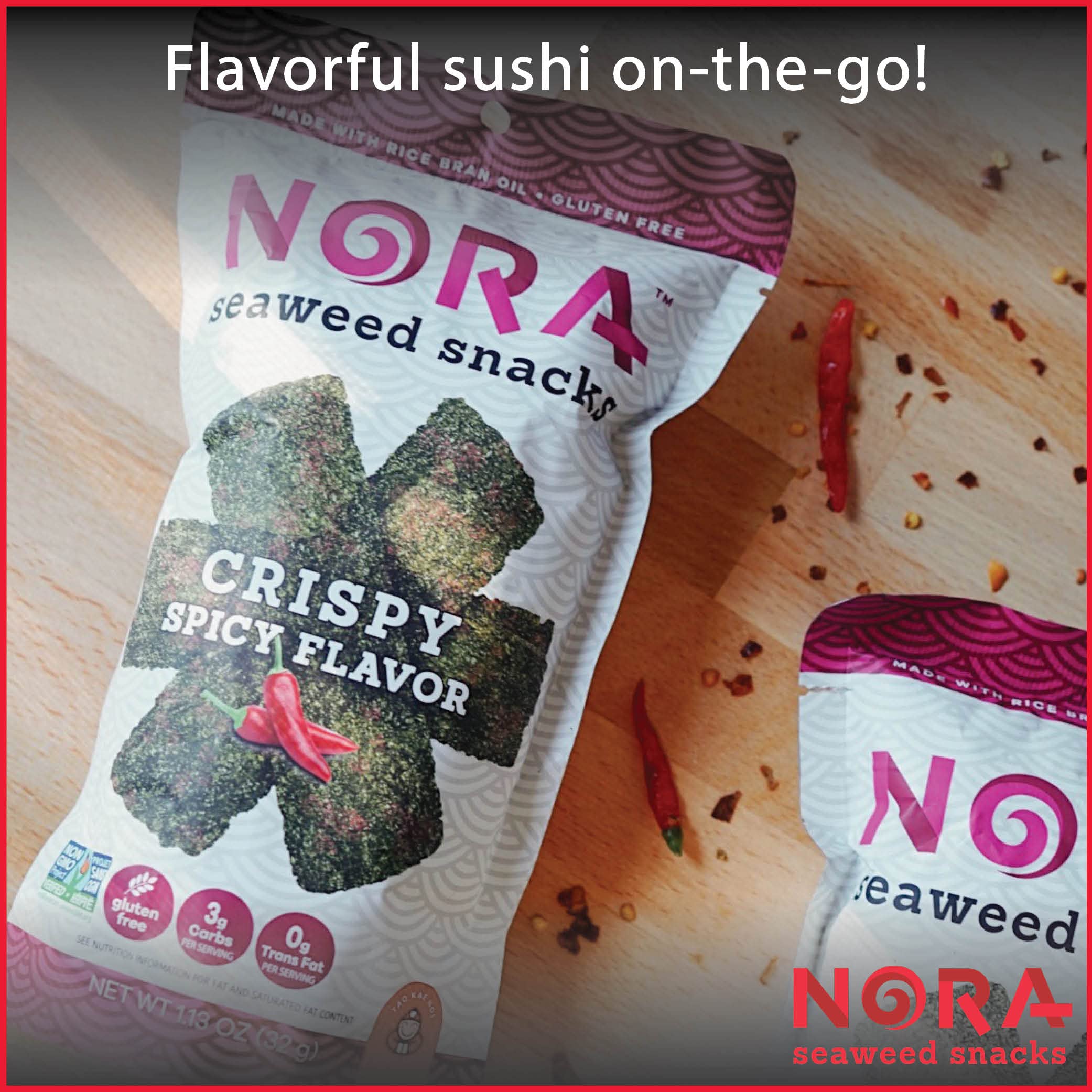 NORA Korean sourced nori from farms, premium quality and sustainability.