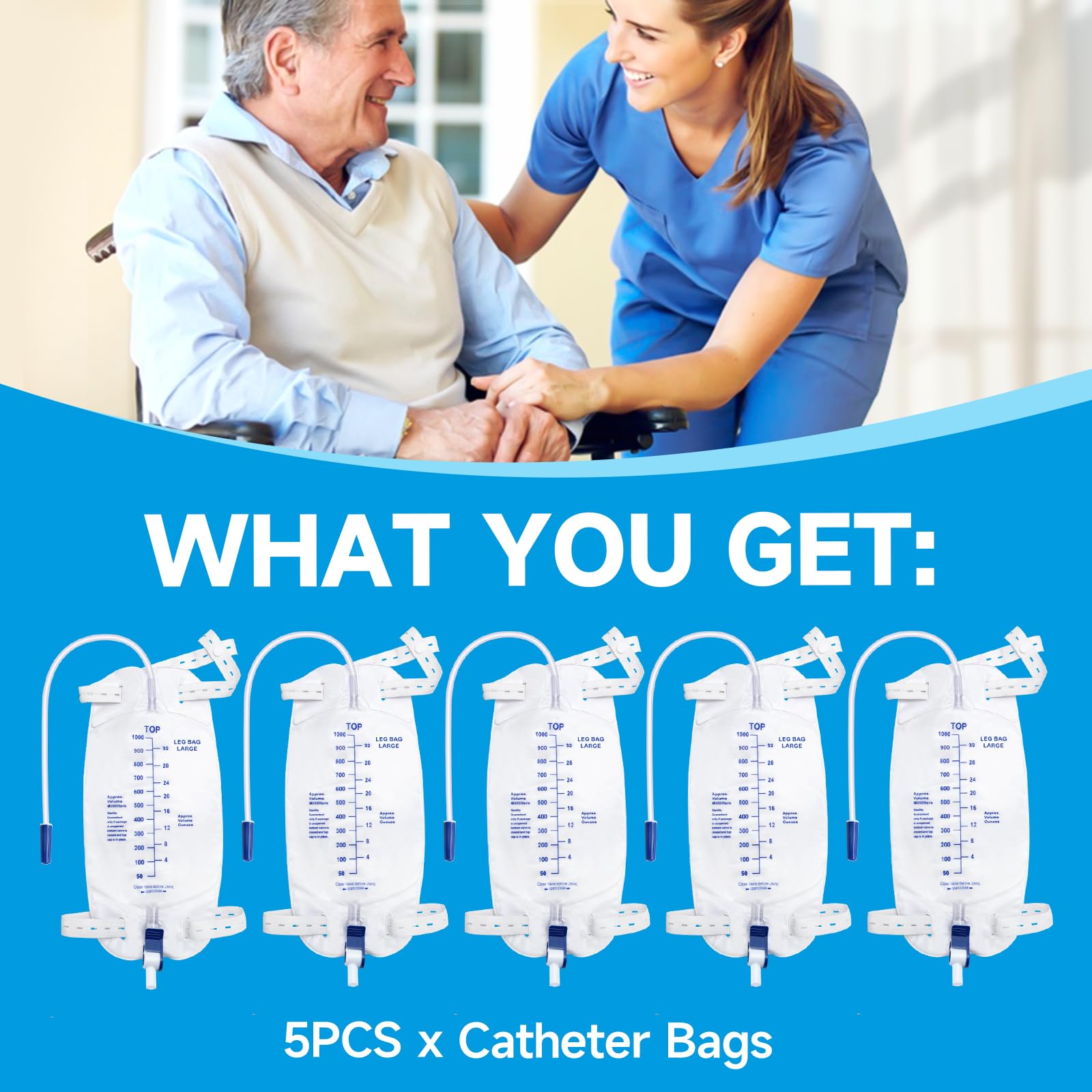 NorBeng mobility-friendly catheter bag stays in place during activity