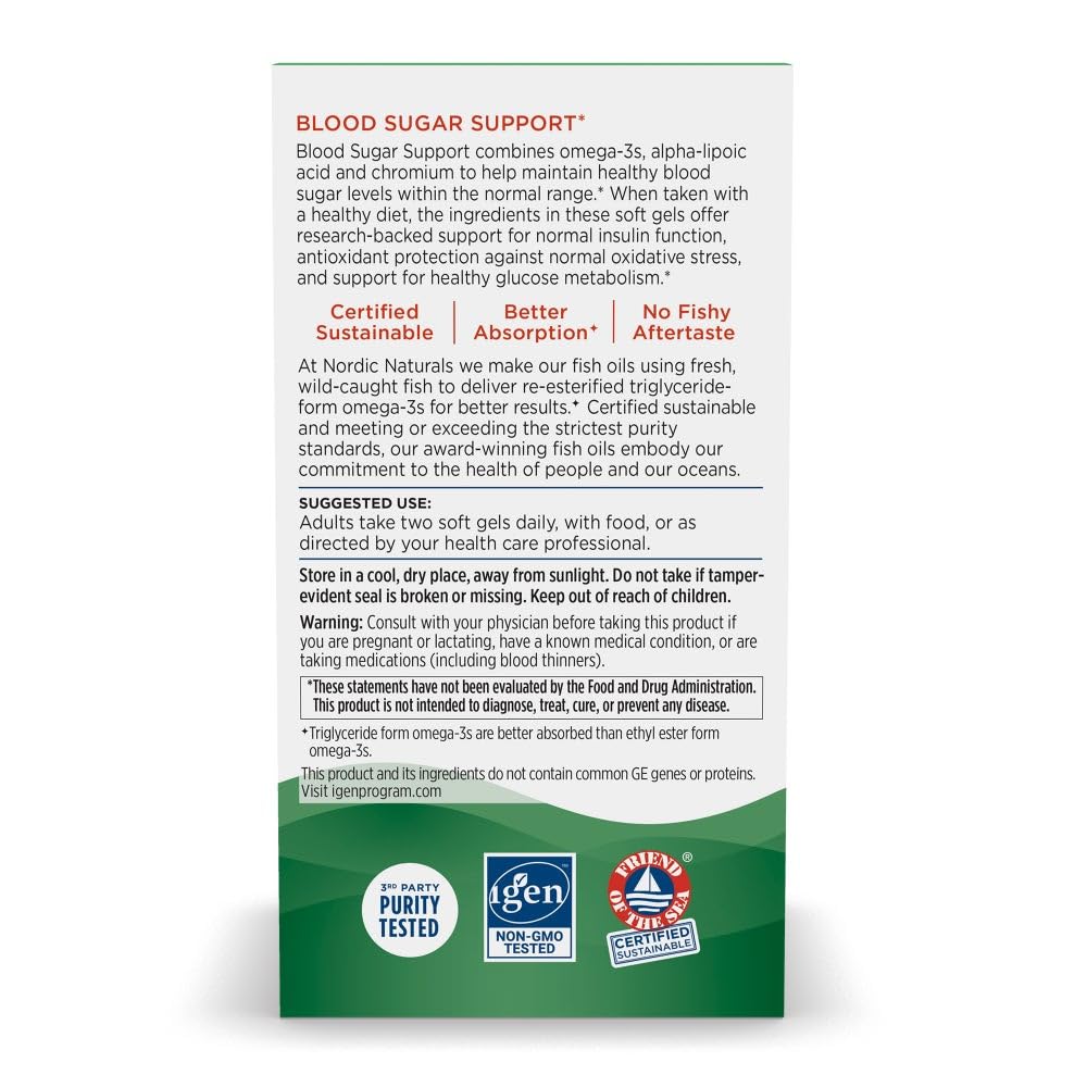 Nordic Naturals alpha-lipoic acid ingredient bottle illustrating antioxidant support.