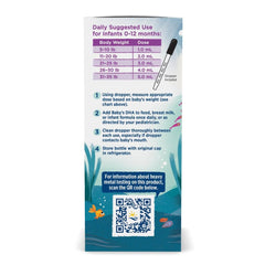 Nordic Naturals Baby’s DHA unflavored bottle emphasizing no fishy aftertaste