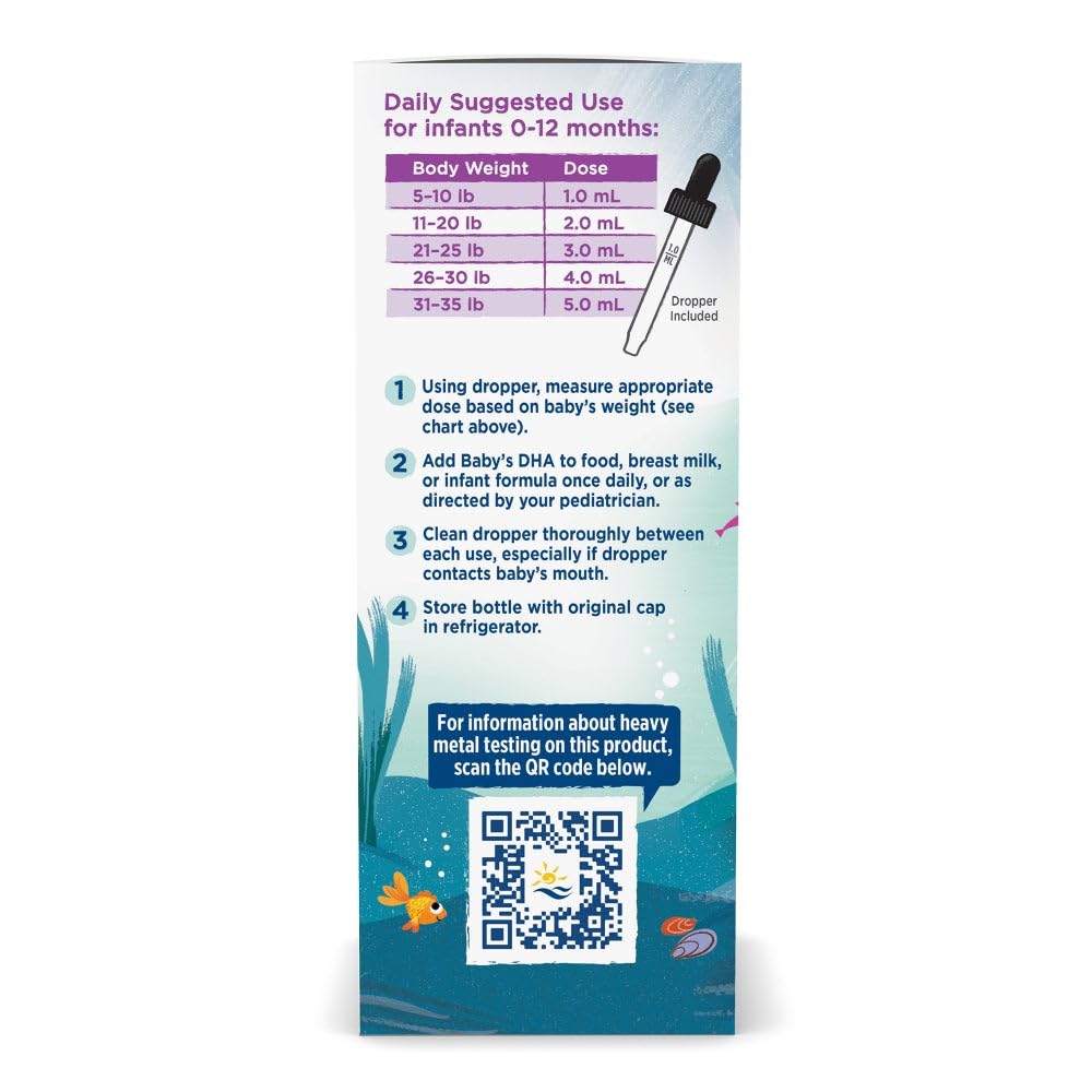 Nordic Naturals Baby's DHA wild Arctic cod source showcases quality omega-3 from wild fish.