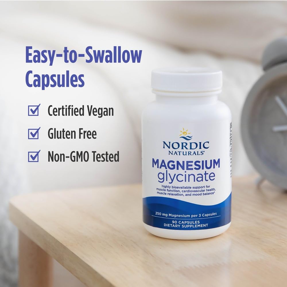 Nordic Naturals capsules closeup showing easy-to-swallow size