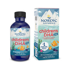 Nordic Naturals Children’s DHA Xtra Berry Punch bottle highlights kid-friendly omega-3 nutrition