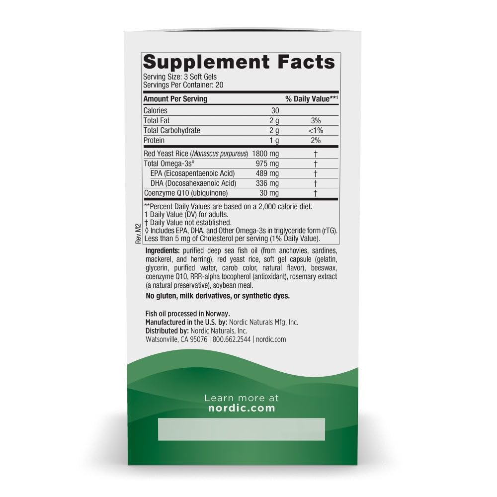 Nordic Naturals Cholesterol Support soft gels close-up highlighting triglyceride form for absorption