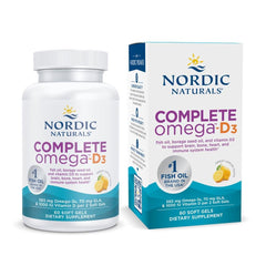 Nordic Naturals Complete Omega-D3 lemon bottle for your daily omega-3 routine