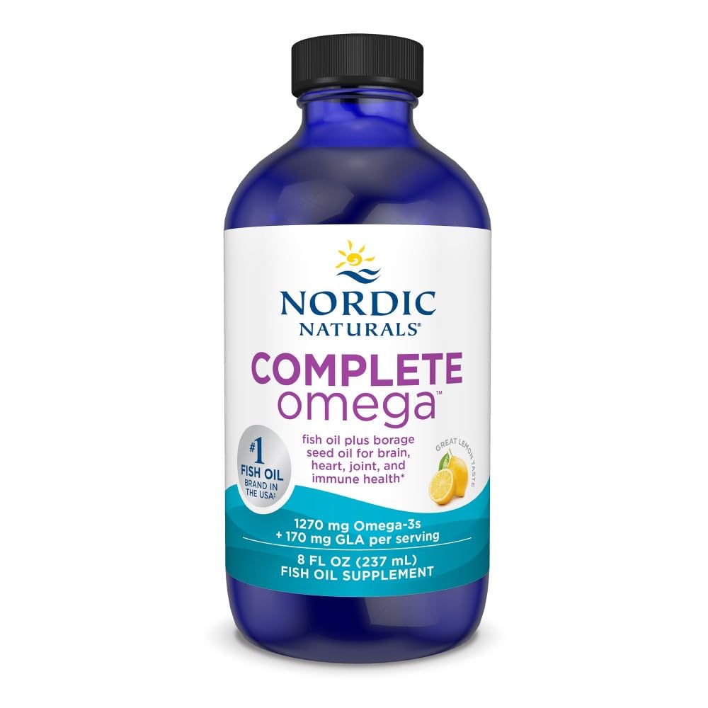 Nordic Naturals Complete Omega lemon bottle for daily omega support.