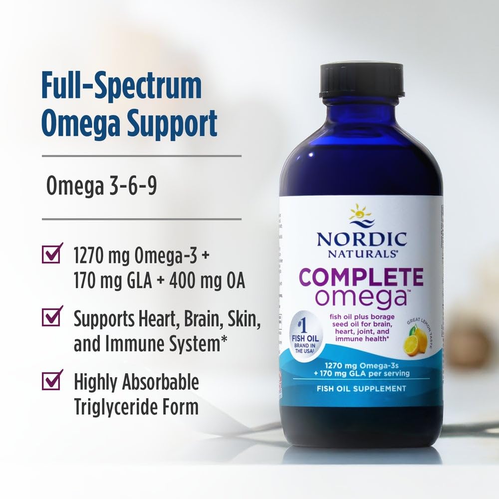 Nordic Naturals Complete Omega lemon dosing spoon demonstrates serving size.