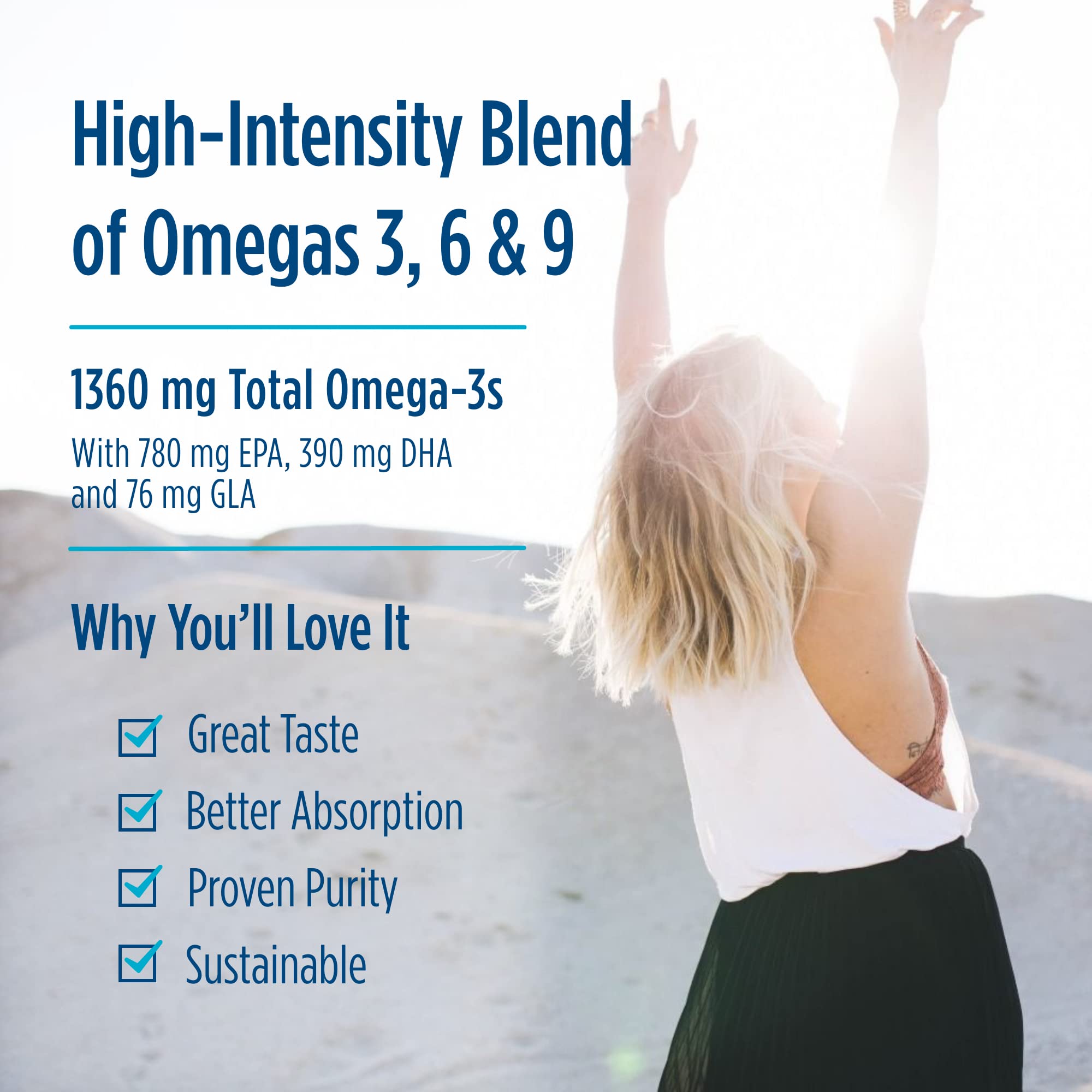 Nordic Naturals Complete Omega Xtra wild-caught fish source label underscores fresh origins
