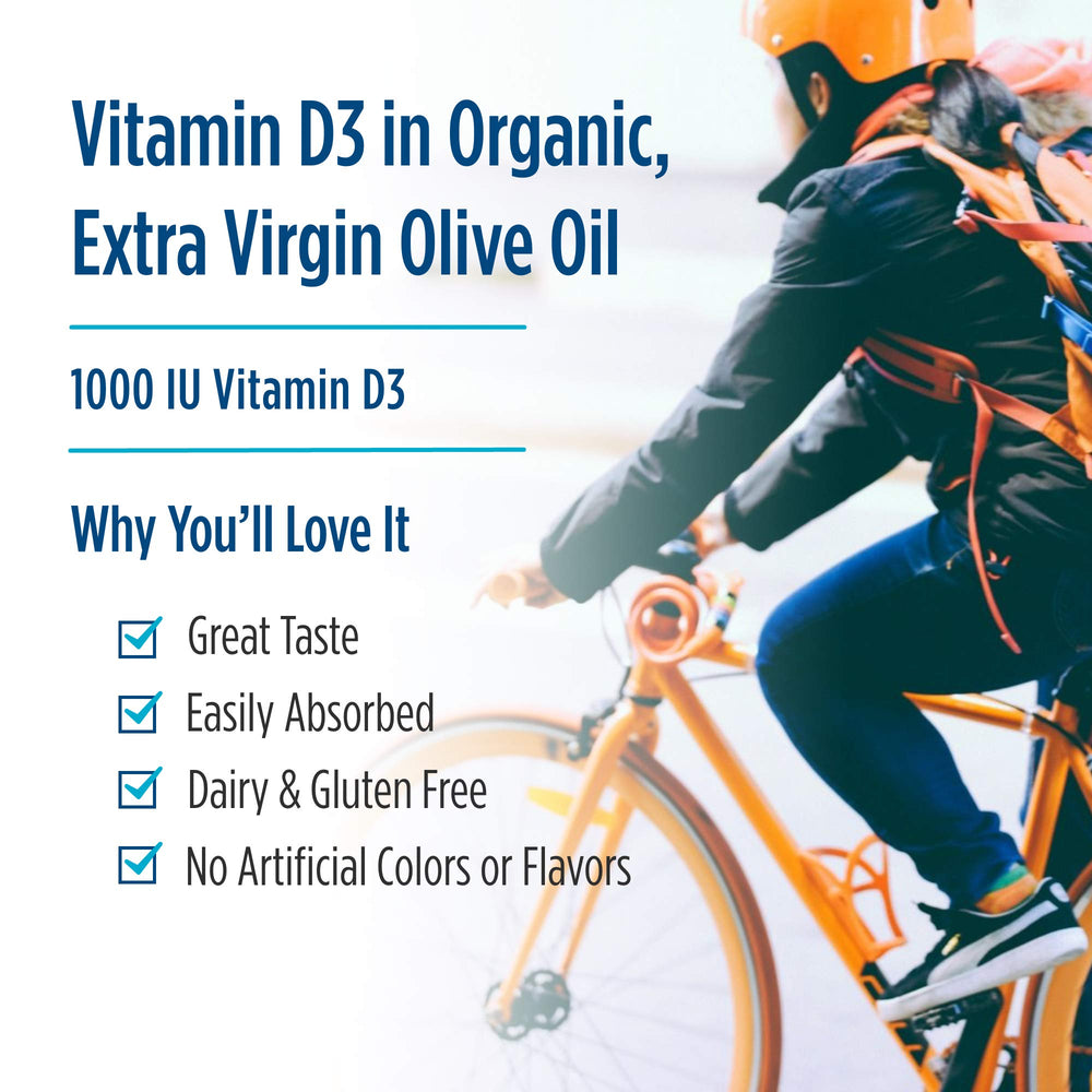 Nordic Naturals Pro Vitamin D3 1000 orange bottle in hand for on-the-go wellness.