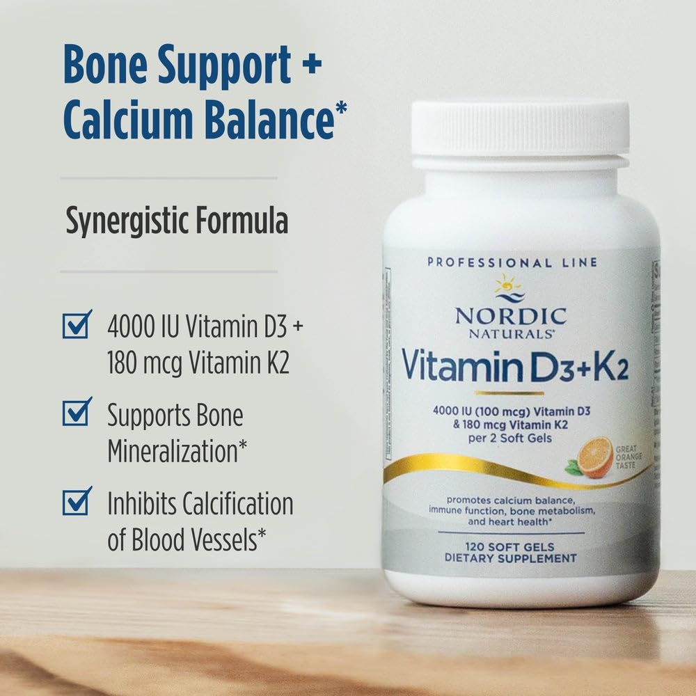 Nordic Naturals D3+K2 purity seal indicating third-party testing.