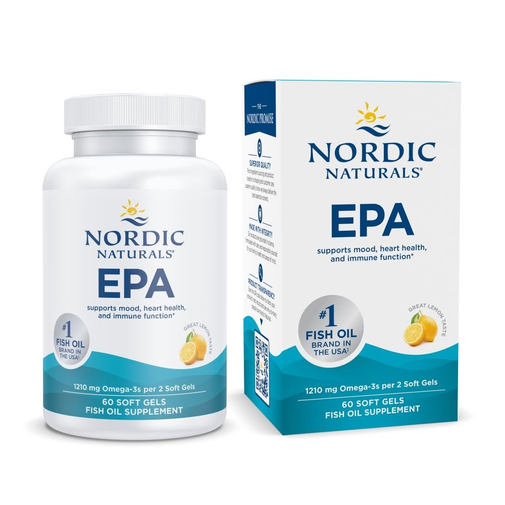 Nordic Naturals EPA Lemon bottle for daily omega-3 support with lemon flavor