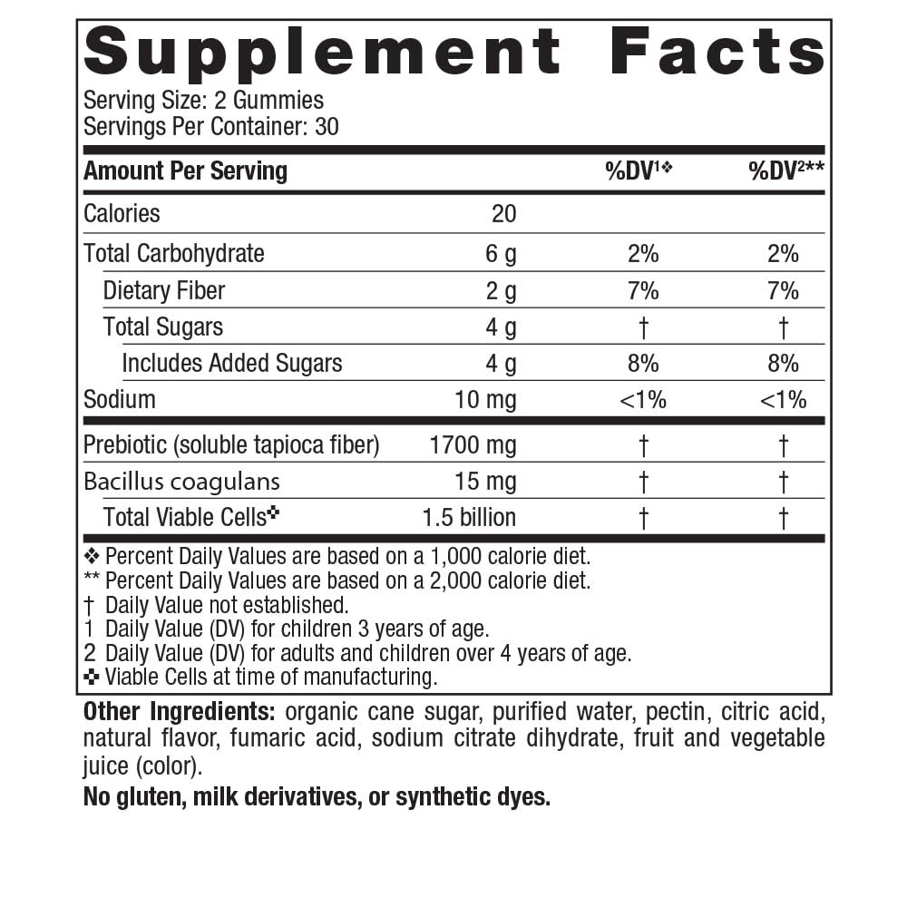 Nordic Naturals Kids Nordic Flora Gummies closeup highlights merry berry flavor appeal