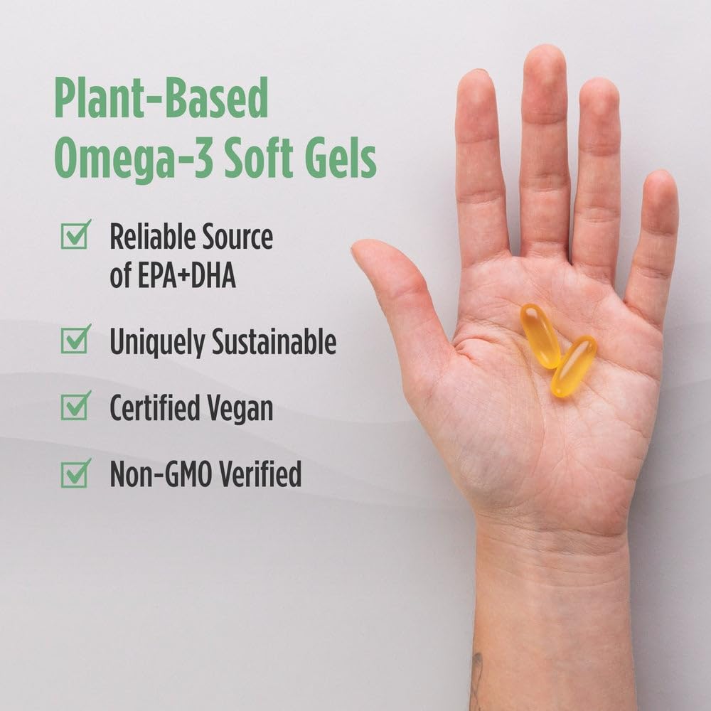 Non-GMO, gluten-free and dairy-free badges on Nordic Naturals packaging