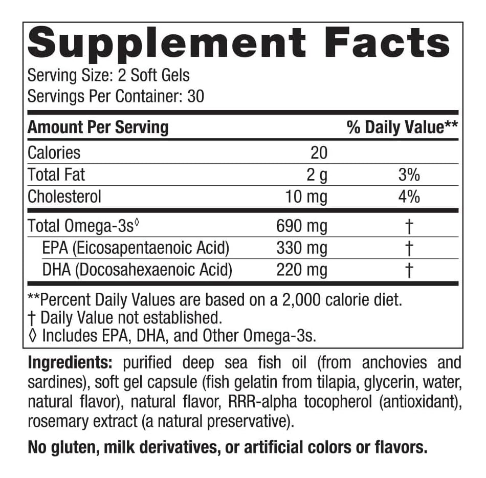 Nordic Naturals non-GMO, gluten- and dairy-free ingredients