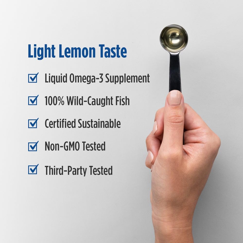 Nordic Naturals Omega-3 Lemon glass with liquid conveys simple daily usage