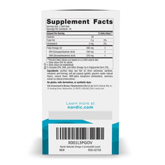 Nordic Naturals Omega-3 Lemon soft gels for easy absorption and mild taste.