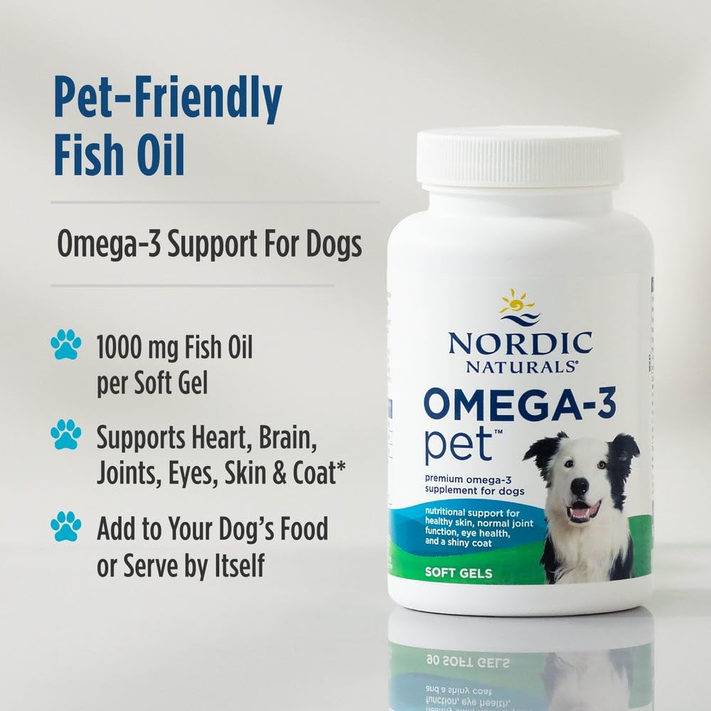 Nordic Naturals Omega-3 Pet uses triglyceride form for improved absorption.