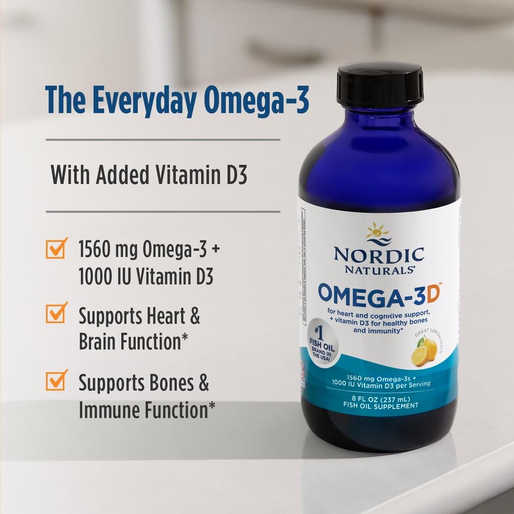 Nordic Naturals Omega-3D non-gmo-gluten-free allergen-friendly formulation.