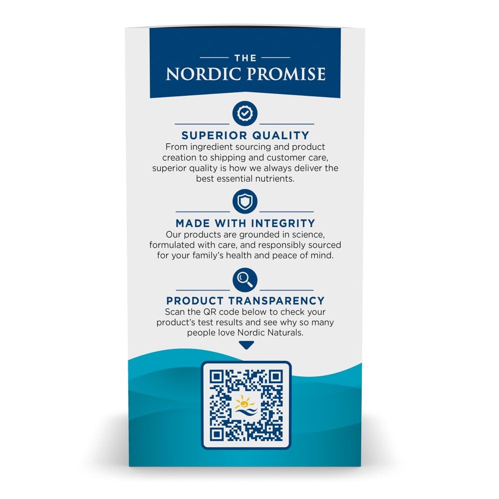 Nordic Naturals bottle with lemon slices suggesting fresh flavor