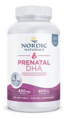 Nordic Naturals Prenatal DHA non-GMO badge for clean daily nutrition.